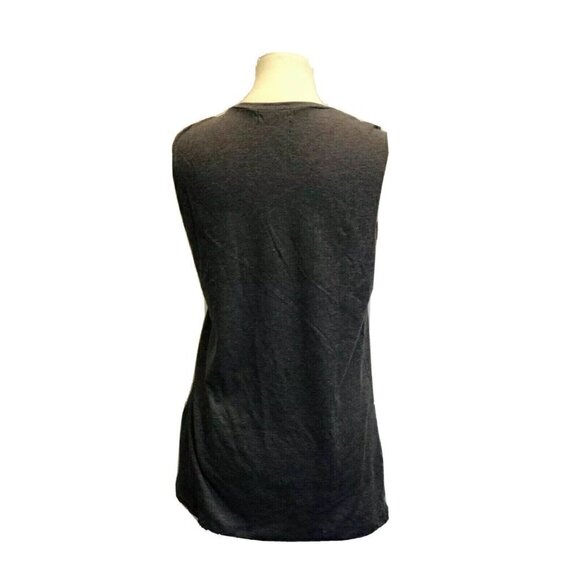Stylestalker Women's Push It Casual Muscle Tee Size M Charcoal Grey - Picture 6 of 8